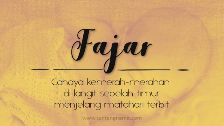 Arti Nama Fajar: Sinar Harapan di Awal Hari